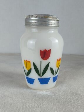 Vintage Anchor Hocking Fire King Tulip Salt or Pepper Shaker